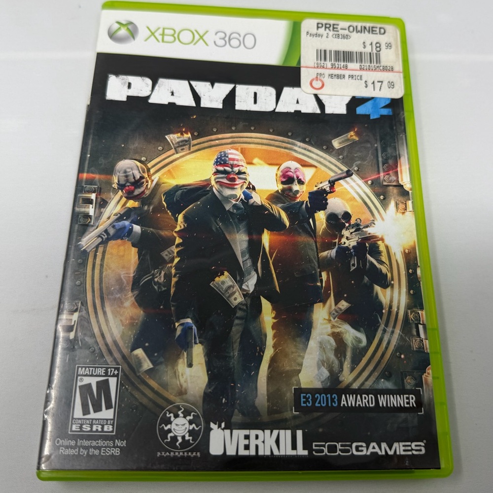 Payday 2 for Xbox 360